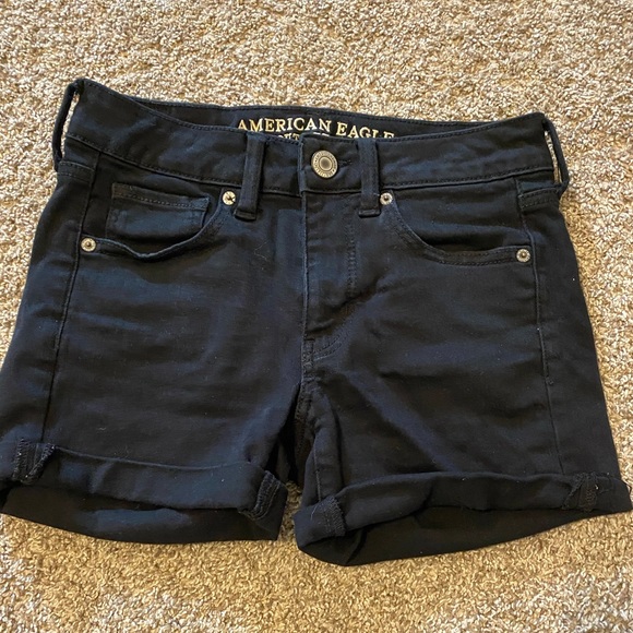 American Eagle Black Shorts - Picture 1 of 2